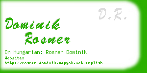 dominik rosner business card
